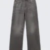 Astro Mid Rise Loose Baggy Unisex Jeans – Mine Grey