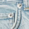 Astro Mid Rise Loose Baggy Unisex Jeans – Snow Blue – Light Blue