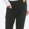 Astro Mid Rise Loose Baggy Unisex Jeans – Tuned Black – Black