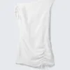 Asymmetric Draped Mini Dress – Off-White