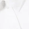Asymmetric Fitted Poplin Shirt – White