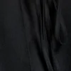 Asymmetric Mid Rise Wrap Midi Skirt – Black
