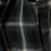 Asymmetric One-Shoulder Fitted Top – Checked Black