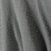 Asymmetric Sequin Mini Skirt – Grey – Rhinestones