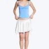 Asymmetric Wrap Mini Skirt – Off-White