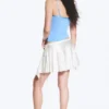 Asymmetric Wrap Mini Skirt – Off-White