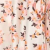Asymmetric Wrap Mini Skirt – White/Pink Flower
