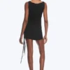 Asymmetric Wrap Strap Top – Black