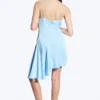 Asymmetrical Satin Dress – Light Blue
