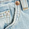 Atom Low Rise Regular Knee-Length Denim Shorts – Dream Blue – Light Blue