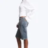 Atom Low Rise Regular Knee-Length Denim Shorts – Redondo Blue – Medium Blue