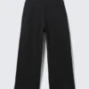Baggy Dropped Crotch Skater Sweatpants – Black