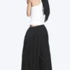 Balloon Cotton Trouser – Black