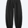 Balloon Cotton Trouser – Black