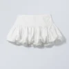 Balloon Mini Skirt – White