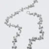 Barbell Chain Necklace – Silver
