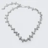 Barbell Chain Necklace – Silver