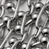 Barbell Chain Necklace – Silver