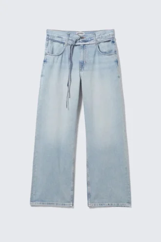 Barrique Mid Rise Loose Wide Jeans – Slab Blue – Light Blue