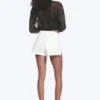 Bite Low Rise Mini Denim Shorts – Dirty White – White