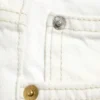 Bite Low Rise Mini Denim Shorts – Dirty White – White