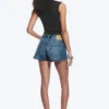 Bite Low Rise Mini Denim Shorts – Radio Blue – Medium Blue