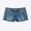 Bite Low Rise Mini Denim Shorts – Radio Blue – Medium Blue