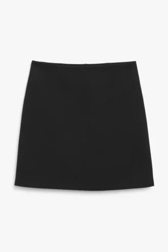 Black A-Line Mini Skirt – Black