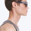 Bold Rectangular Frame Unisex Sunglasses – Dusty Light Grey