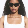 Bold Sporty Sunglasses – Black