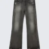 Boo Bootleg Low Rise Regular Bootcut Jeans – Black Moon – Washed Black | Cheap Monday Gb