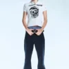 Boo Bootleg Low Rise Regular Bootcut Jeans – Blue Rinse – Dark Blue | Cheap Monday Gb