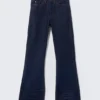 Boo Bootleg Low Rise Regular Bootcut Jeans – Blue Rinse – Dark Blue | Cheap Monday Gb