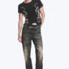 Boo Bootleg Low Rise Regular Bootcut Jeans – Vintage Black – Dark Black | Cheap Monday Gb