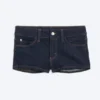 Booty Bei Low Rise Mini Denim Shorts – Blue Rinse – Dark Blue | Cheap Monday Gb