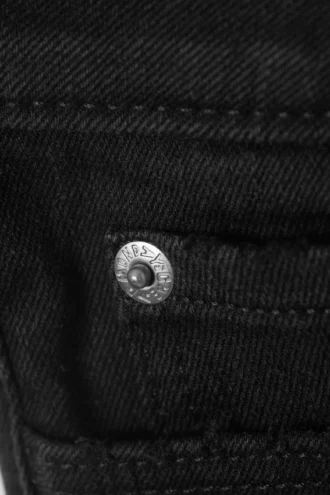 Booty Bei Low Rise Mini Denim Shorts – Undone Black – Black | Cheap Monday Gb