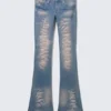 Booty Bei Low Rise Skinny Bootcut Jeans – Angel Blue – Medium Blue | Cheap Monday Gb