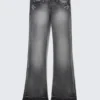 Booty Bei Low Rise Skinny Bootcut Jeans – Black Moon – Grey | Cheap Monday Gb