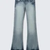 Booty Bei Low Rise Skinny Bootcut Jeans – Blue Moon – Medium Blue | Cheap Monday Gb