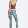 Booty Bei Low Rise Skinny Bootcut Jeans – Cloudy Blue – Medium Blue | Cheap Monday Gb