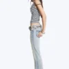 Booty Bei Low Rise Skinny Bootcut Jeans – Light Blue | Cheap Monday Gb