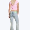 Booty Bei Low Rise Skinny Bootcut Jeans – Light Blue | Cheap Monday Gb