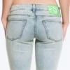 Booty Bei Low Rise Skinny Bootcut Jeans – Light Blue | Cheap Monday Gb