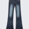 Booty Bei Low Rise Skinny Bootcut Jeans – Mabel Blue – Dark Blue | Cheap Monday Gb