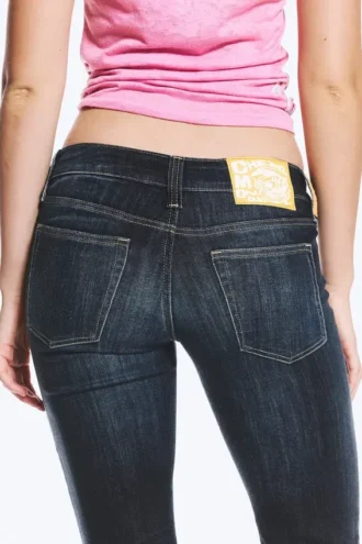 Booty Bei Low Rise Skinny Bootcut Jeans – Star Blue – Dark Blue | Cheap Monday Gb