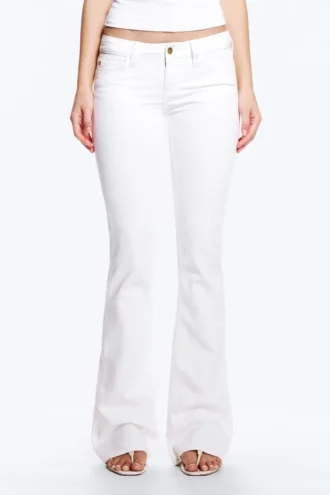 Booty Bei Low Rise Skinny Bootcut Jeans – White | Cheap Monday Gb