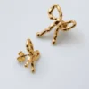 Bow Earrings – Golden