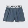 Boxer Pyjama Shorts – Washed Dark Blue