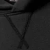 Boxy Cotton Fleece Hoodie – Washed Black