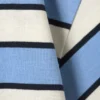 Boxy Cotton T-Shirt – Blue & White Stripe